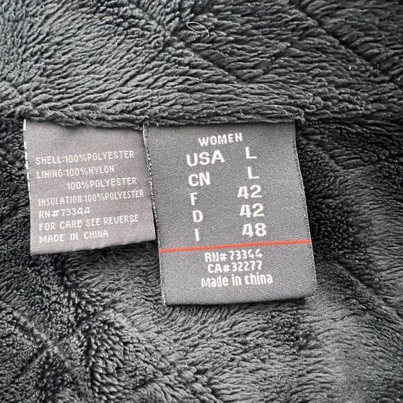 Marker Womens Black Puffer Jacket Ski Coat winter Size Large 100% Polyester - Picture 2 of 13